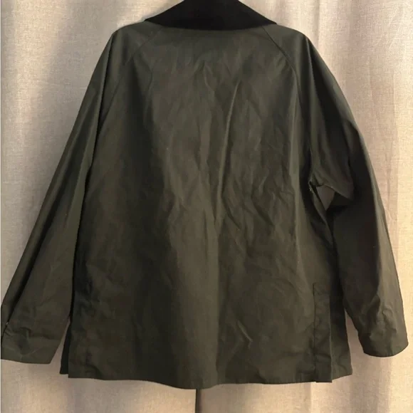 NWOT Mango Corduroy Collar Waxed Effect Oversize Barn Jacket, XL - Picture 6 of 10